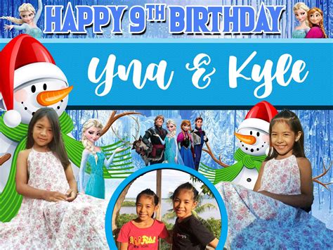 Frozen Birthday Tarpaulin Design Layout Artofit