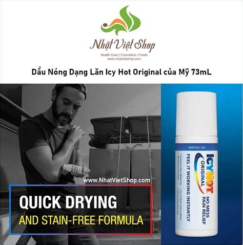 Dầu Nóng Dạng Lăn Icy Hot Original của Mỹ mL
