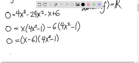 Solved Find The Zeros Of The Function Algebraically F X 4 X {3} 24 X