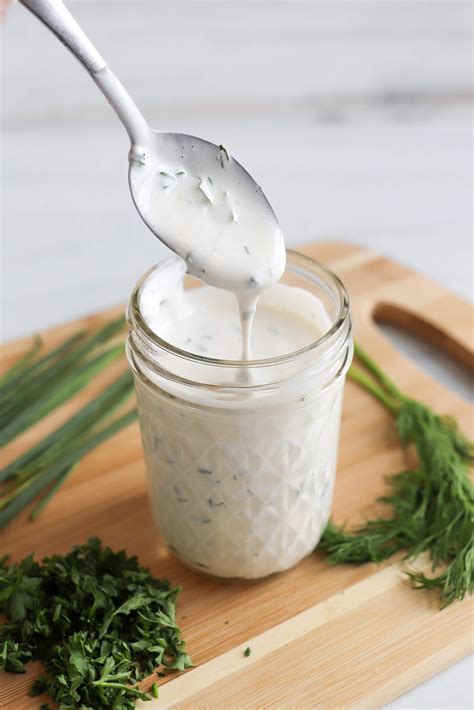 Homemade Ranch Dressing With Fresh Herbs The Produce Moms