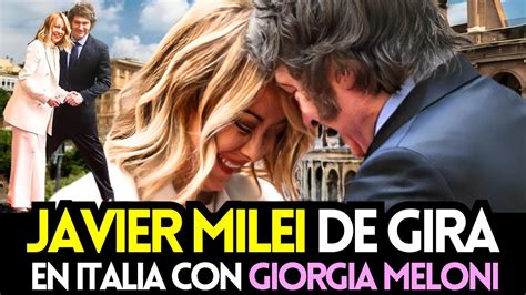 Javier Milei Y Giorgia Meloni Bailan El Twist YouTube