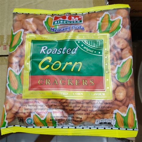 Jual Aim Biskuit Roasted Corn Crakers Biskuit Rasa Jagung Bakar