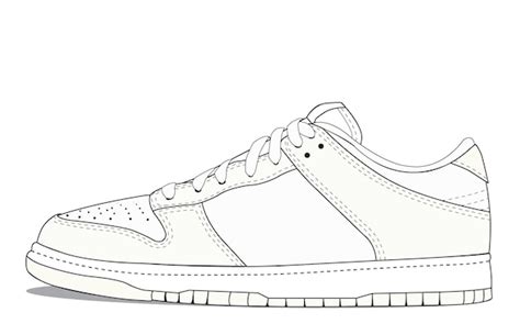 Premium Vector Lowtop Sneaker Vector Design Technical Illustration Template