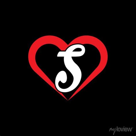 S Letter In Love Symbol