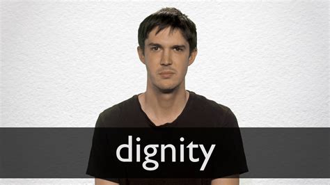 How to pronounce DIGNITY in British English - YouTube