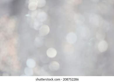 Unfocused Abstract Silver Glitter Holiday Background Stock Photo