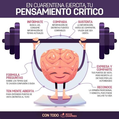 Cómo Ejercitar El Pensamiento Crítico Infografía Esdechapines