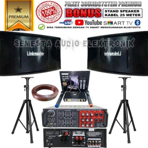 Jual Paket Karaoke Rumahan Linkmaster Inch Full Set Siap Pakai