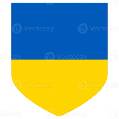 Ukraine flag in design shape. Flag of Ukraine in design shape. 25863138 PNG