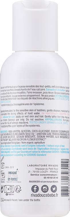 Rivadouce Bebe Organic Gentle Cleansing Gel Travel Gentle Cleansing