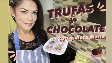 🤤 ️ ¿cómo Hacer Trufas De Chocolate Fácil Trufas De Chocolate Con Galletas MarÍa 🍪🍫 Youtube