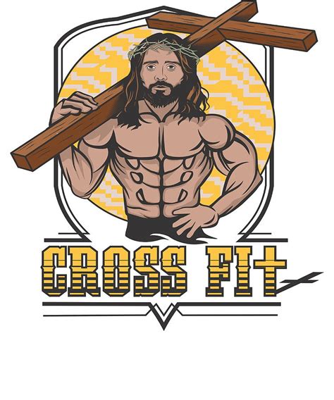 Jesus CrossFit Poster Painting by Chapman Holly | Pixels