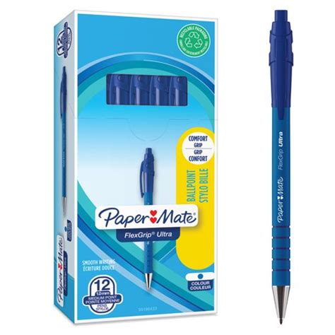 Paper Mate Flexgrip Retractable Ultra Ball Pen Medium Mm Tip Mm