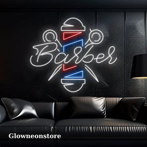 Glowneon Barber Neon Sign Barber Led Sign Barber Shop Neon Sign Barber Shop Neon Sign