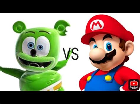 Gummy Bear VS Mario Sings The Gummy Bear Song YouTube