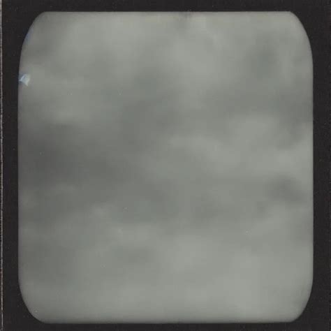 Atmospheric Polaroid Photograph Of Empty Liminal Space Stable