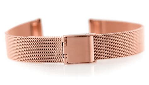 Bransoleta Do Zegarka Siatkowa Mesh Rose Gold Mm Allegro Pl