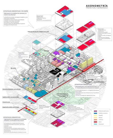 Diagramas De Arquitectura Planos Urbanos Axonometria