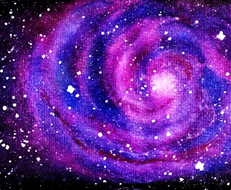 Galaxy Watercolor Painting