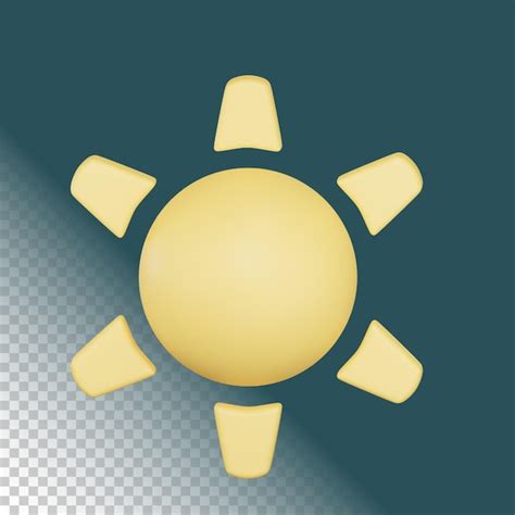 Premium Psd Sunny Weather 3d Illustration