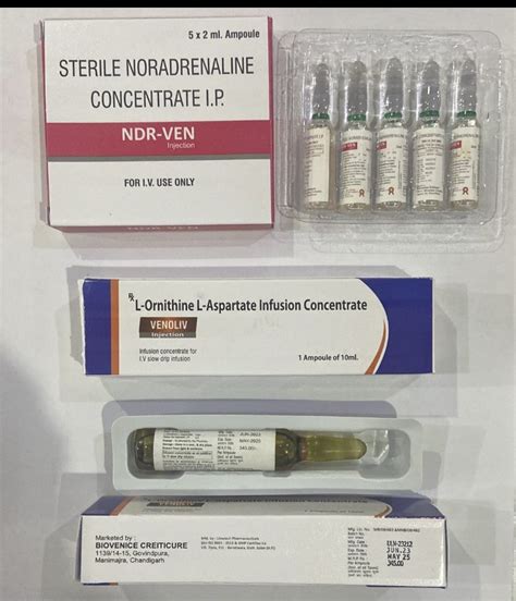 Noradrenaline Injection 2 Mg Ml At Rs 20 Piece In Panchkula ID