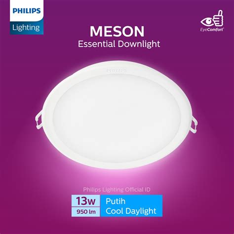 Jual Philips Downlight 59464 MESON 125 13W 65K WH Recessed LED Putih