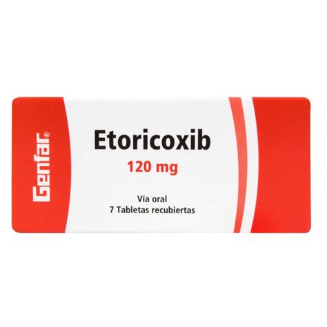 ETORICOXIB 120 MG 7 TBS GF ETORICOXIB