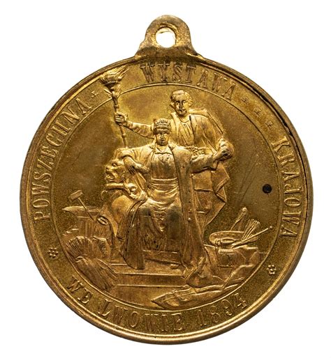 Polska XIX Wiek Medal Powszechna Wystawa Krajowa We Lwowie 1894