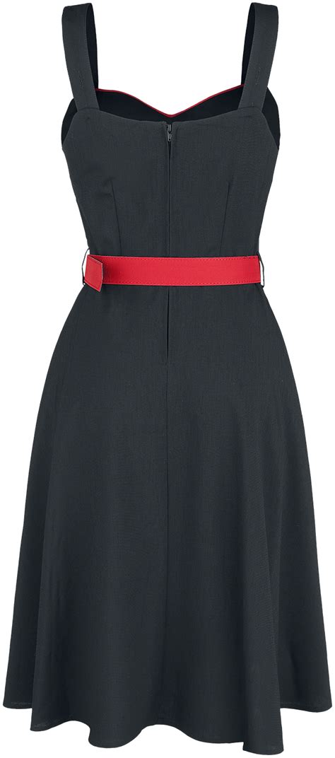 Queen Heart Button Flare Dress