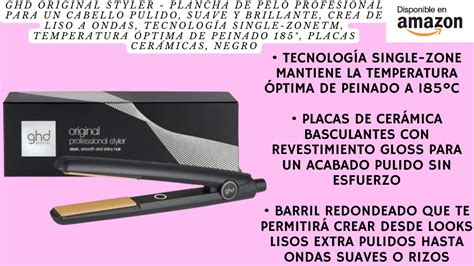 Ghd Original Styler Plancha De Pelo Profesional Para Un Cabello