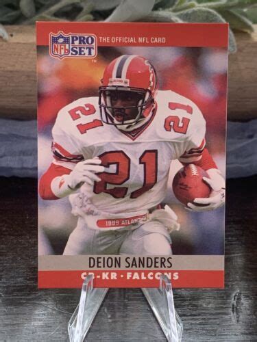 Primetime Deion Sanders Nfl Pro Set Atlanta Falcons Hof Nm