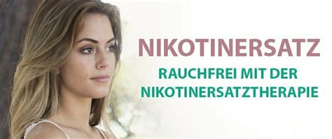 Nikotinersatz Rauchfrei Mit Der Nikotinersatztherapie