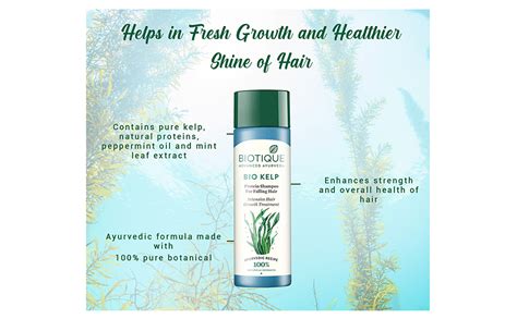 Biotique Bio Kelp Protein Shampoo For Falling Hair Intensive Hair Regrowth Treatment 190ml