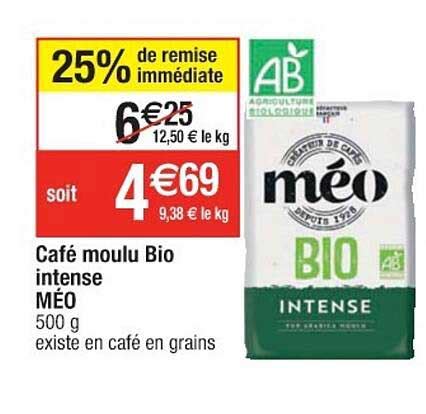 Promo Caf Moulu Bio Intense M O Chez Cora Icatalogue Fr