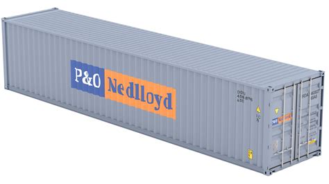 P And O Nedlloyd Shipping Container D Model Cgtrader