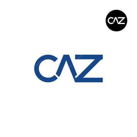 premium vector letter caz monogram logo design