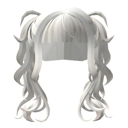 Messy Wavy Pigtails In White Roblox Item Rolimon S