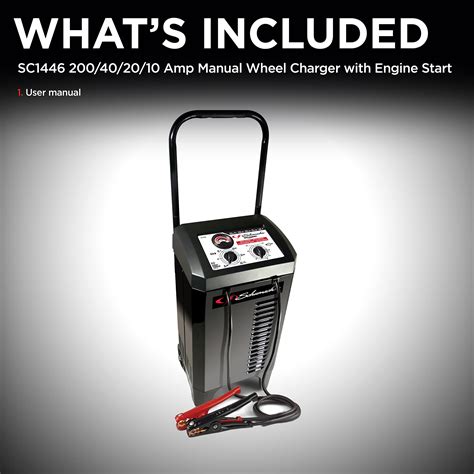 Schumacher Electric Wheeled Battery Charger And Engine Starter