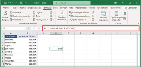 Suma Las Celdas Que Cumplen Un Determinado Criterio Con La Función Sumarsi En Excel