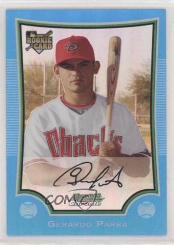 2009 Bowman Chrome Blue Refractor 150 Gerardo Parra 129 Rookie RC EBay