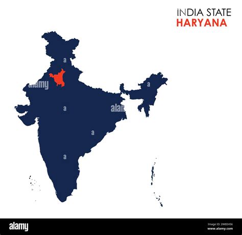 Haryana Map Of Indian State Haryana Map Vector Illustration Haryana