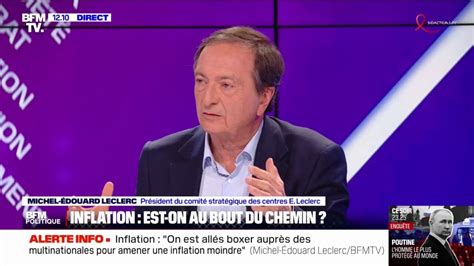 Inflation On Ne Reviendra Pas Aux Prix D Avant Affirme Michel