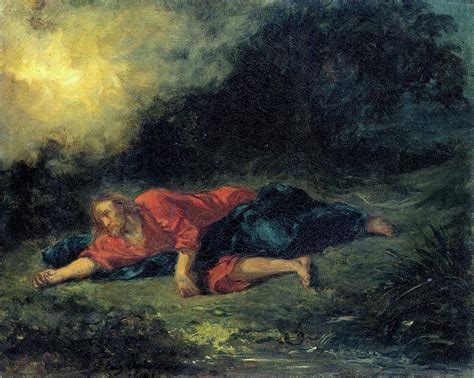 Christ In Gethsemane Painting By Eugene Delacroix Pixels