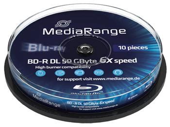 Mediarange BD R DL 10 pack cakebox 6X 50GB VÝPREDAJ