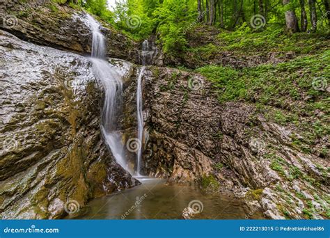 Beautiful Waterfalls And Mountain Rivers In Schoenebach In Vorarlberg