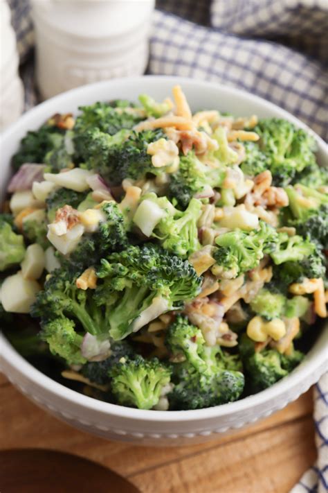 Creamy Broccoli Salad With Eggs The Rockstar Mommy