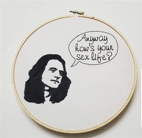 Anyway How S Your Sex Life Tommy Wiseau The Room Hoop Art Hoop Art Or