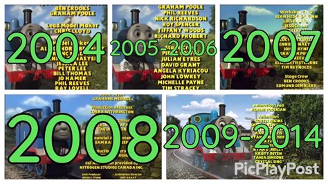 Thomas Credits Comparison 2004 2014 Youtube