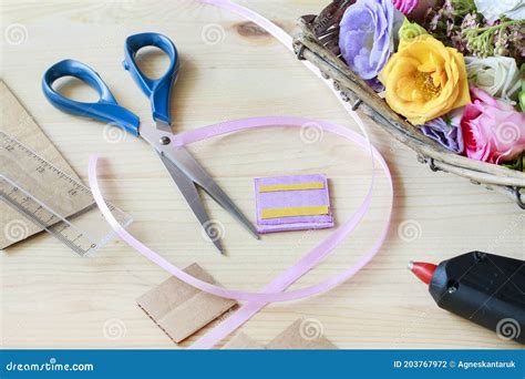 How To Make A Wrist Corsage Step By Step Tutorial Royalty Free Stock