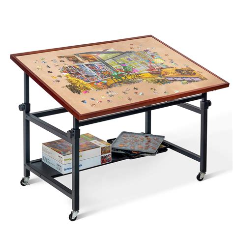 Lavievert Jigsaw Puzzle Table Angle And Height Adjustable Puzzle Board